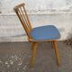 Blue baumann bistro chair