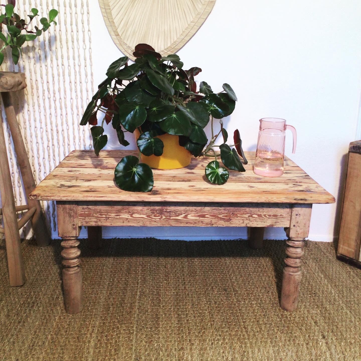 Solid wood coffee table