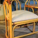 1-seat rattan bench 1980s