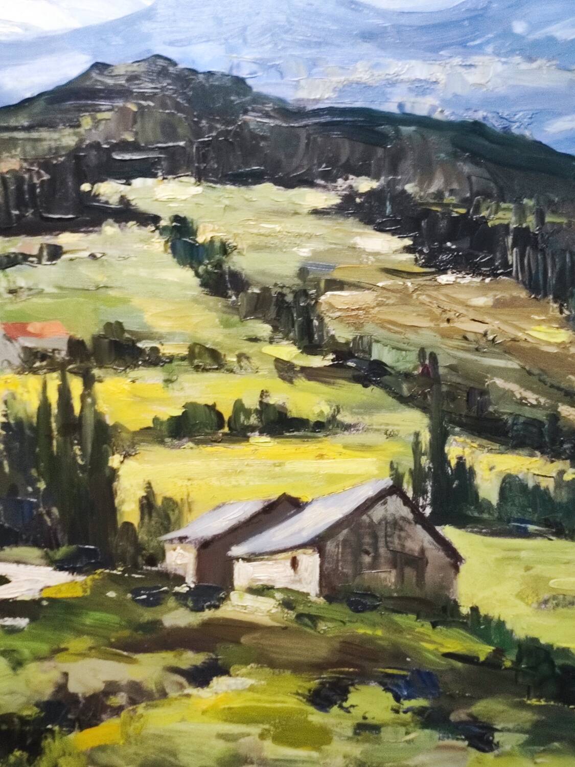 Peinture à l'huile - paysage