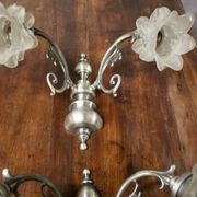 Paire d'appliques murales à 2 bras de lumière