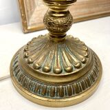Golden brass table lamp
