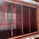 Antique mahogany showcase, early 20th century