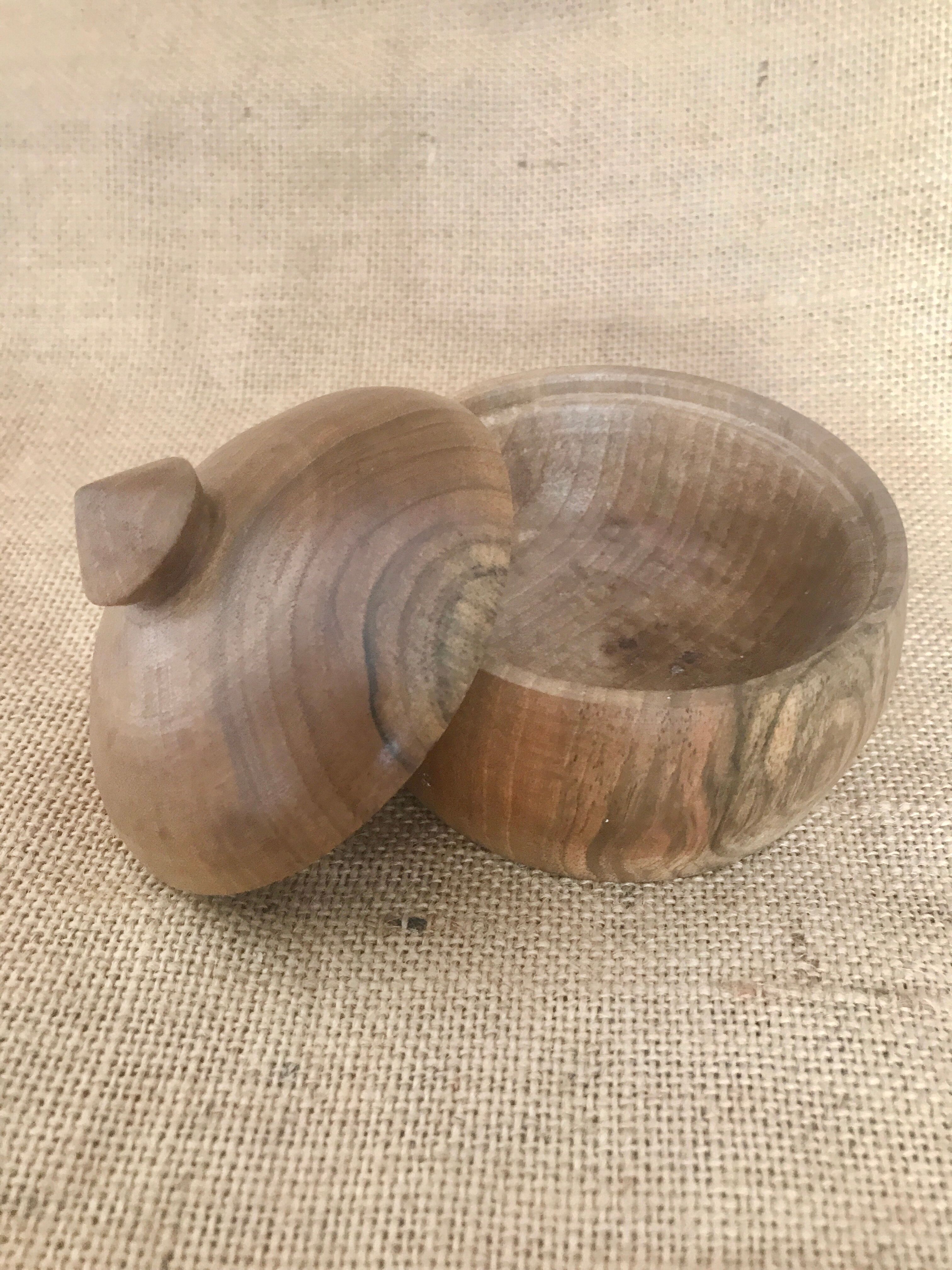 Small wooden box turns