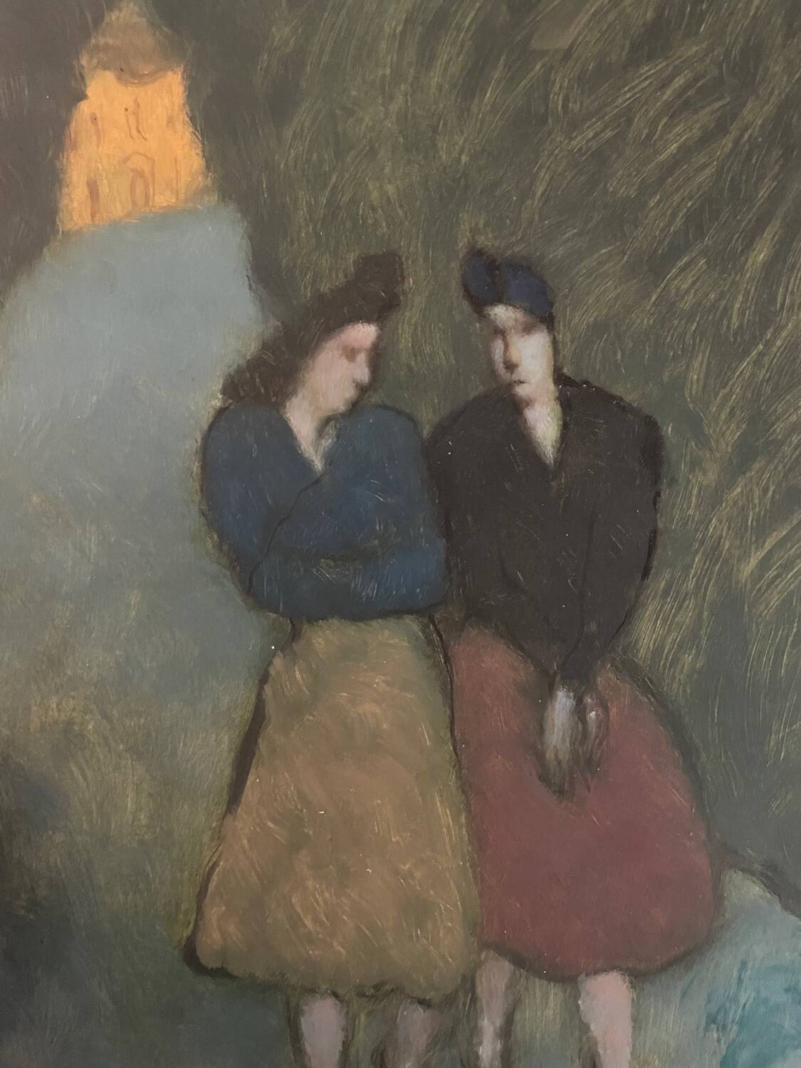 Painting The Confidence, the Two Friends, 20th Century