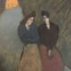 Painting The Confidence, the Two Friends, 20th Century