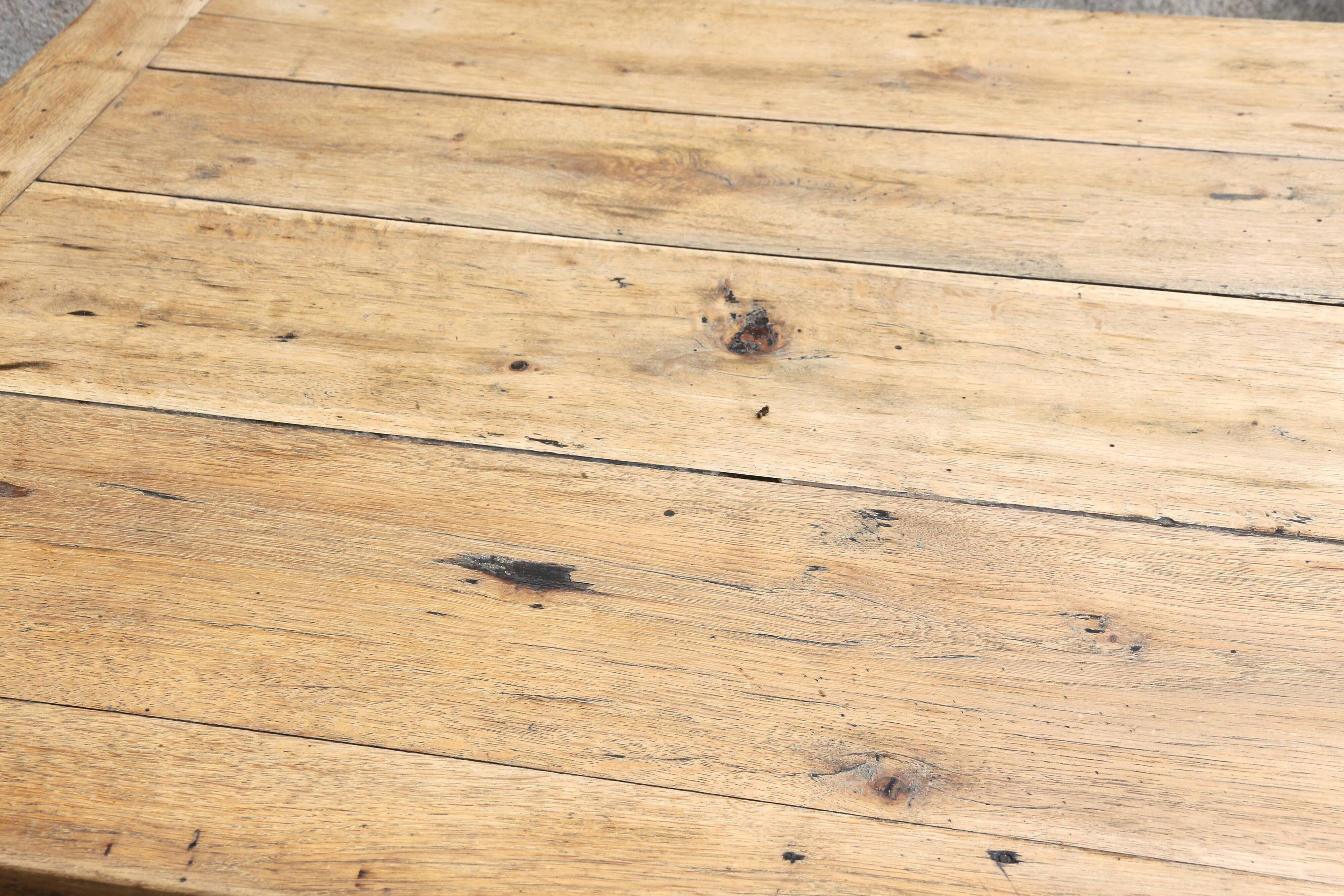 Antique oak farm table 180 cm long