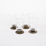 Set of four glasses, Danish design, 1970s, manufactured in Denmark
