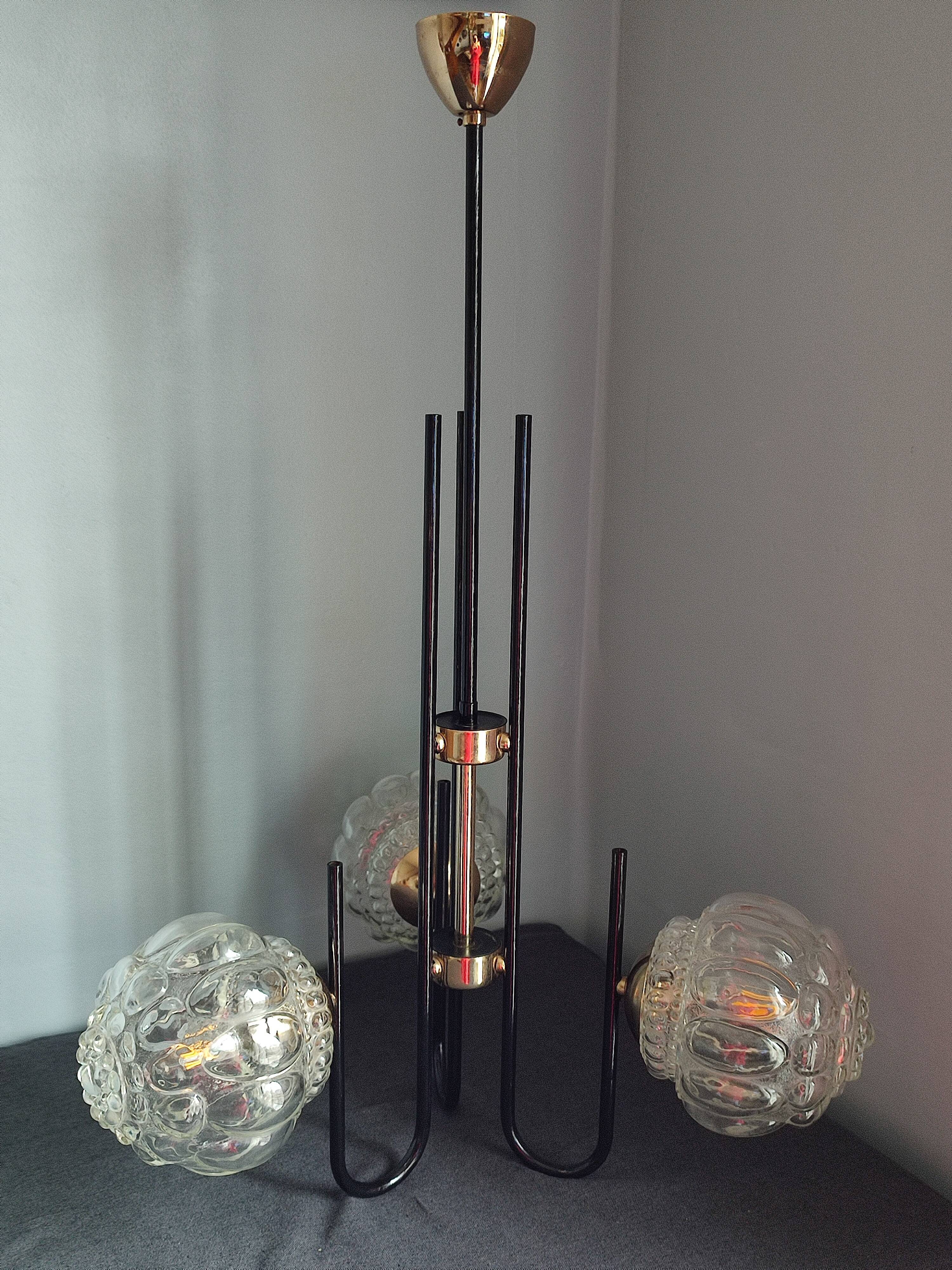 Suspension trois feux vintage