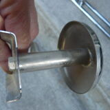 Metal coat rack 3 hooks 70s