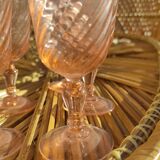 Set of twelve foot glasses Rosaline D'arcoroc Luminarc