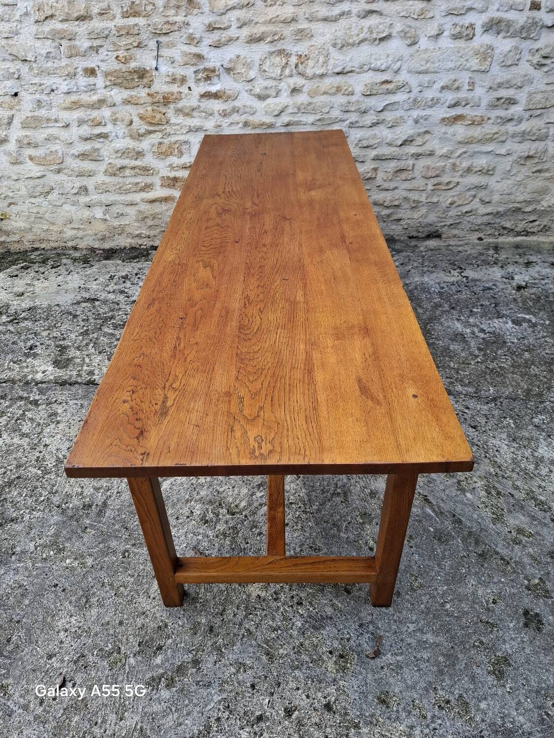 Oak farmhouse table 220 cm