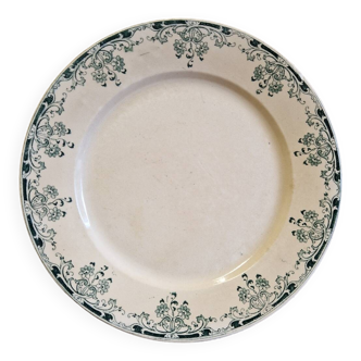 Old flat plate Sarreguemines