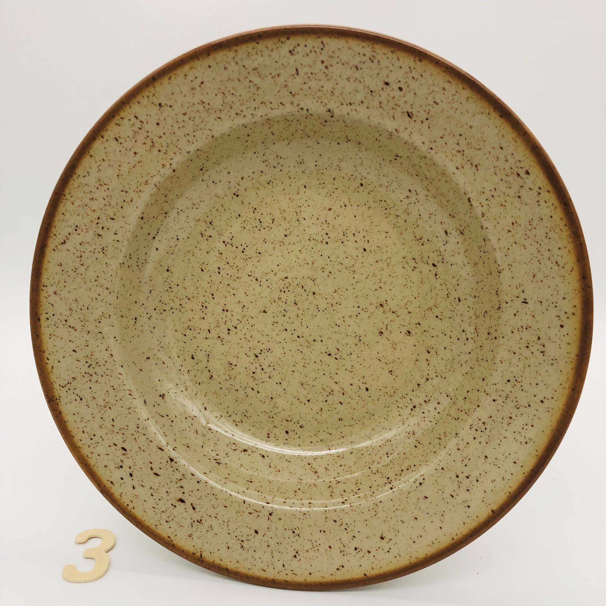 6 deep plates, Tulowice. Made in Poland.