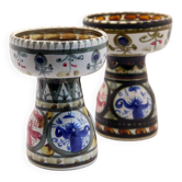 Pair of artisanal Breton Keraluc candlesticks by André L'Helguen