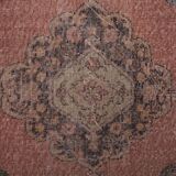 Vintage Turkish rug from Oushak, hand-woven 87x382 cm