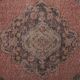 Vintage Turkish rug from Oushak, hand-woven 87x382 cm
