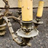 6-light bronze chandelier