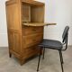 Secrétaire, bureau, commode en chêne, années 50