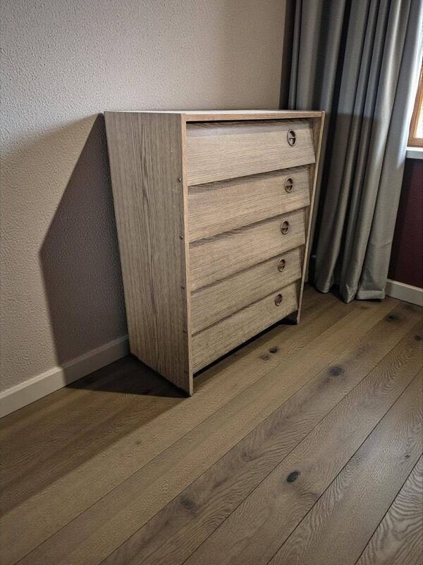 Meuble à chaussures vintage / meuble à rabat