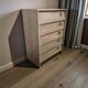 Vintage shoe cabinet / drop-leaf cabinet