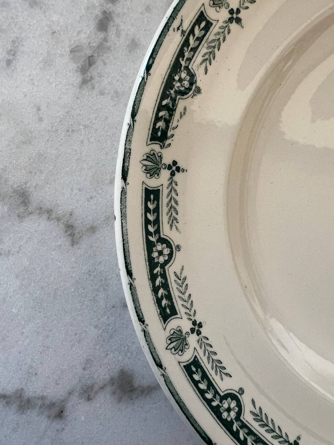 Longwy Earthenware Flat Plate - Josette Model