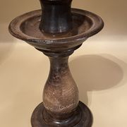 Terracotta candlestick by Jean Marais, Vallauris 1960