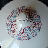 Soupière Sarreguemines period art deco model Agathe