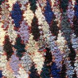 Berber rug Boucherouite, unique handcrafted piece