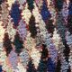 Tapis berbère Boucherouite, pièce unique artisanale