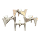 Set of four Space Age modular candlesticks, Hammonia Motard, Germany, 1970s