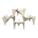 Set of four Space Age modular candlesticks, Hammonia Motard, Germany, 1970s