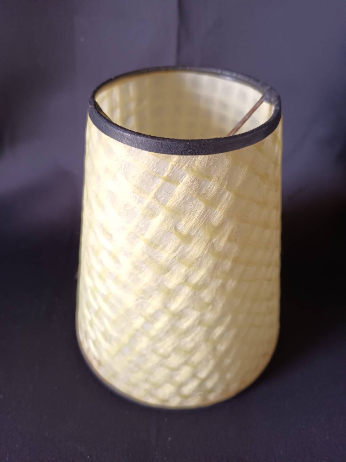 Vintage clip-on lampshade