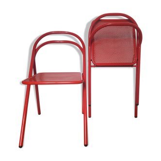 Set de 2 chaises pliantes vintage