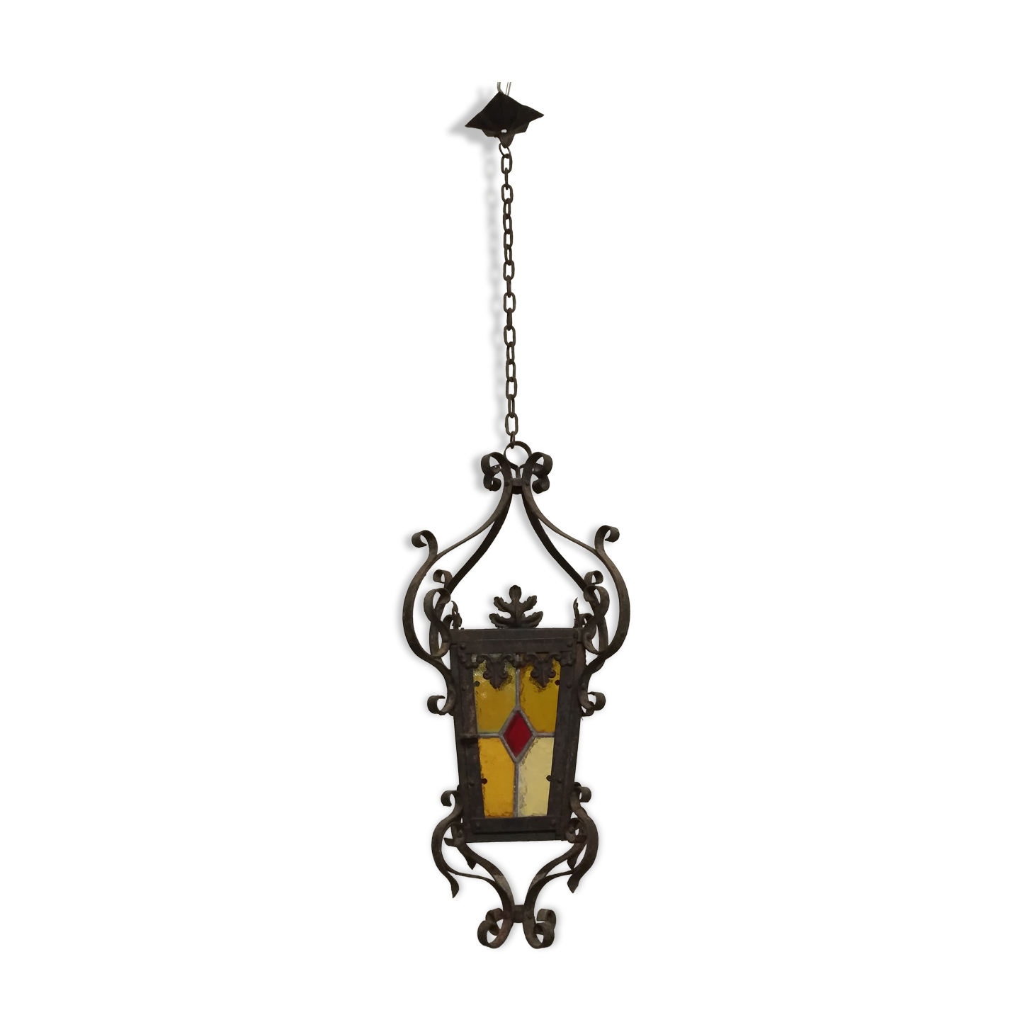 Wrought iron lantern