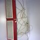 Pair of metal wall lights IKEA type V204 red