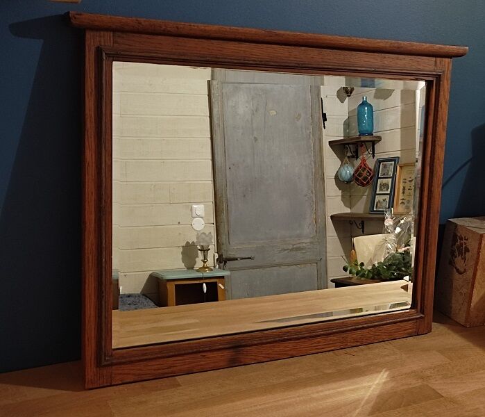 Beveled mirror solid wood molding