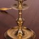 lampe à huile en bronze- 18° siècle - Espagne monté en lampe avec son abat-