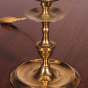 bronze oil lamp - 18th century - Spain converted into a lamp with its shade