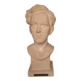 Bust of Arthur Rimbaud in stone