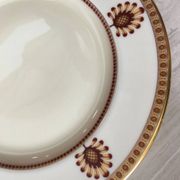 4 assiettes à dessert / salade lenox neuves - blanches