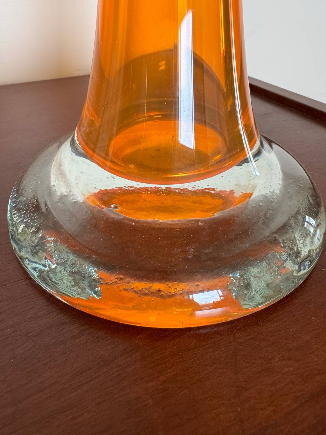 Large vintage Murano glass soliflore vase