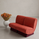 Brick Red Sofa — Sculpted Silhouette