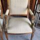 Paire de fauteuils en noyer style Empire retour d'Égypte