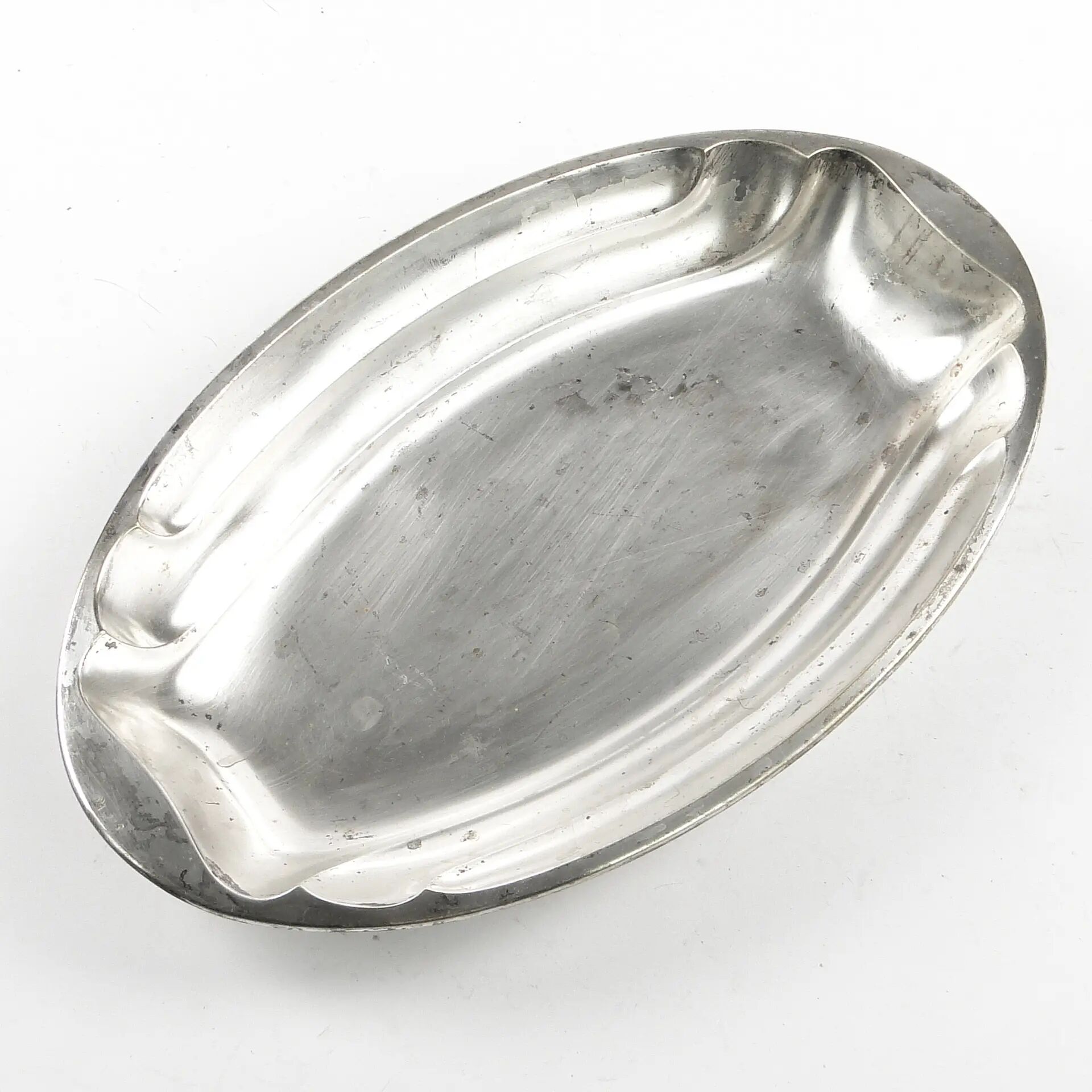 Art Deco platter, silver-plated brass, WMF, Germany, 1930s