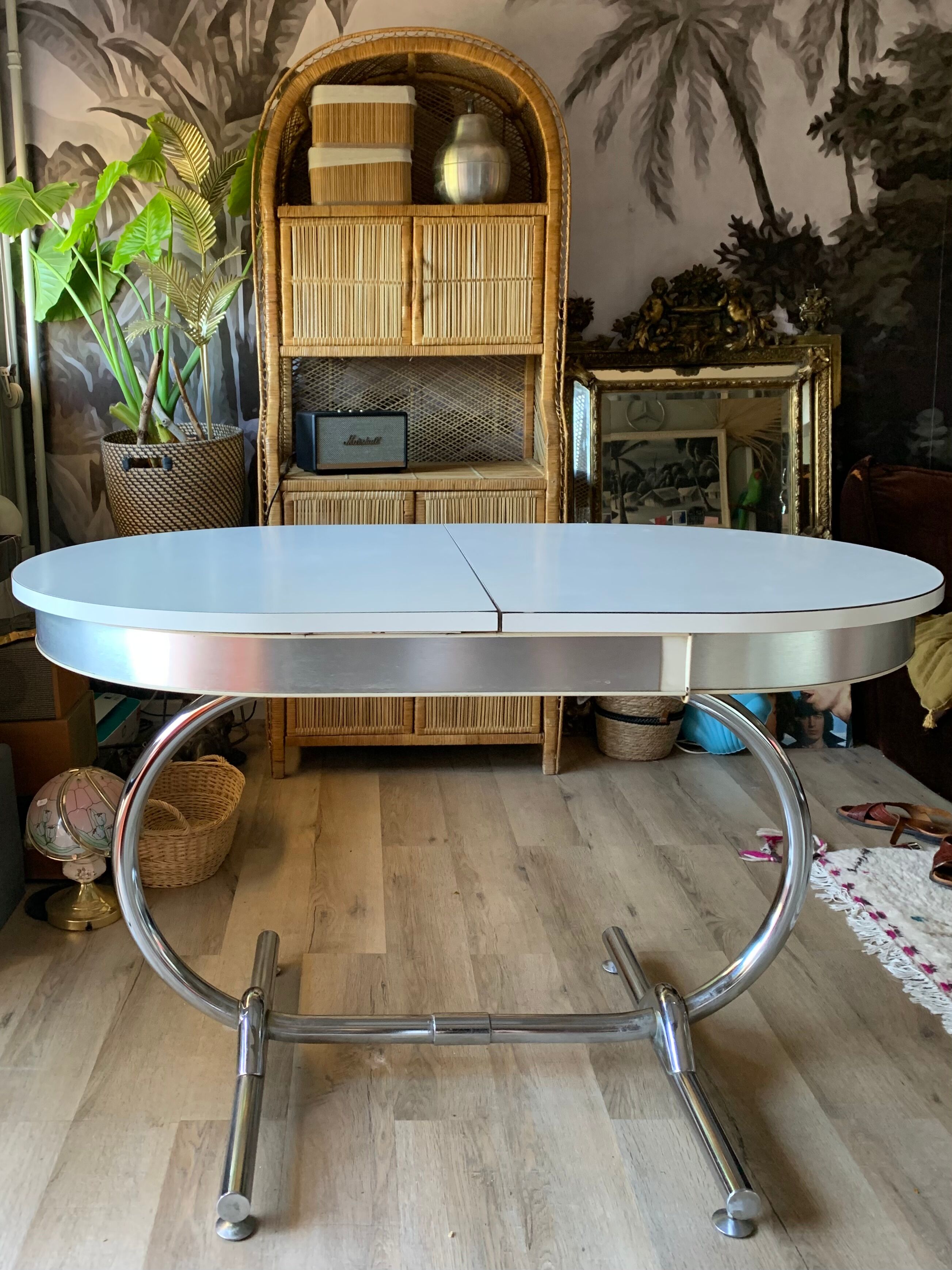 Formica table and chrome
