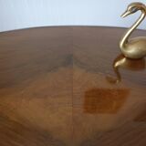 Art Deco walnut pedestal table 1930