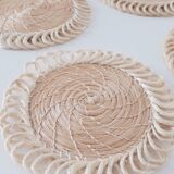 6 Sisal glass underglasses