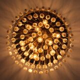 Big J.T. Kalmar Murano Raindrop hanging lamp, 1970 Austria.