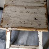 Old patinated workshop stool